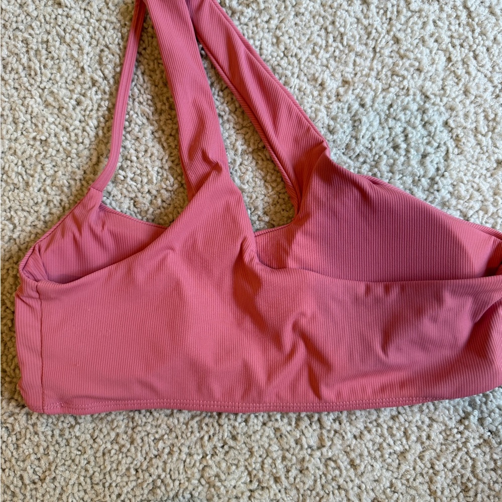 Lulu's Pink Ribbed Bikini Top - Picture 4 of 4